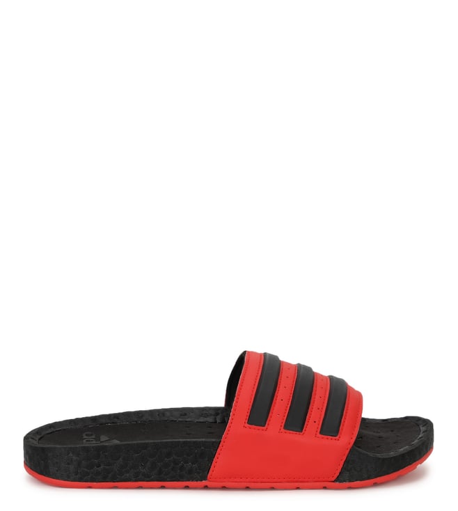 Black and red adidas slides new arrivals