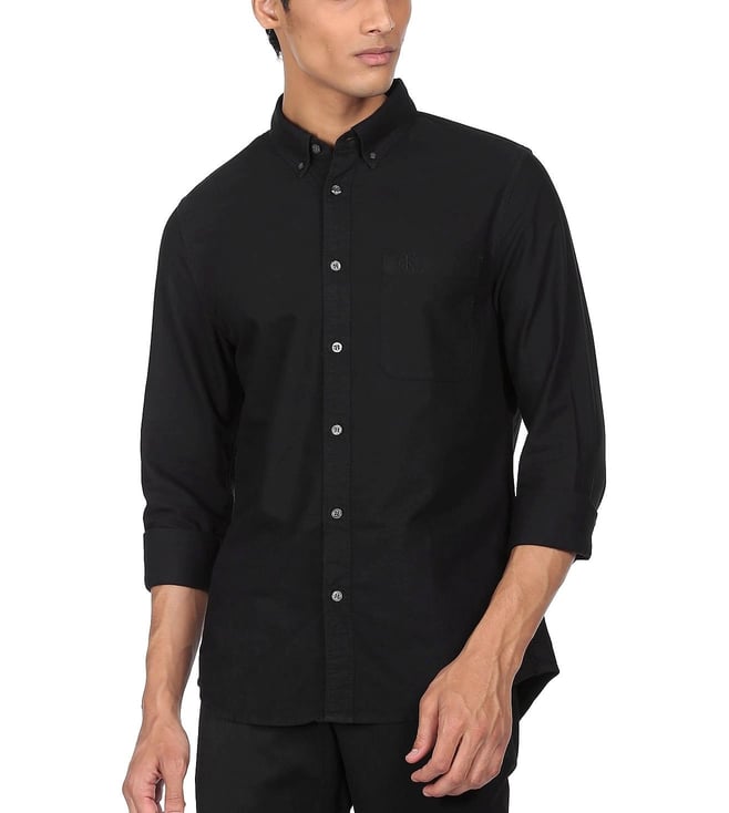 Buy Calvin Klein Jeans Black Slim Fit Shirt for Men Online @ Tata CLiQ  Luxury