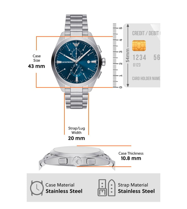 Buy Emporio Armani AR11541 Chronograph Watch for Men Online @ Tata CLiQ ...