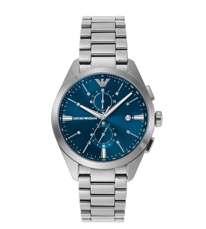 Emporio Armani Chronograph Gunmetal Stainless Steel Watch AR11480I