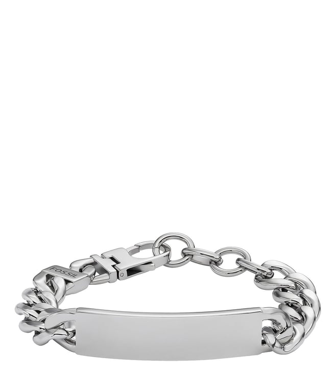 All Stacked Up Two-Tone Stainless Steel Chain Bracelet - JF04138998 - Fossil
