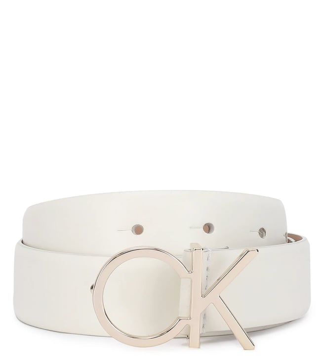 Calvin klein discount white belt