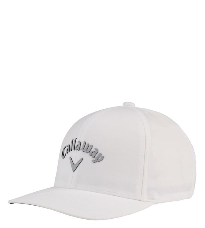 Callaway Golf White Flexfit Stretch Fit Baseball Cap (Large)