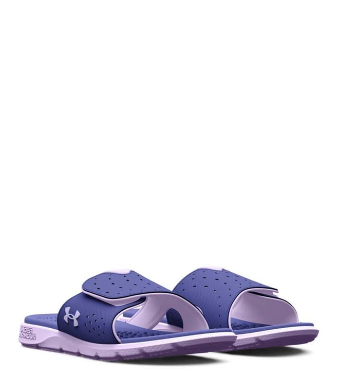 Under Armour Women s Ignite Pro Blue Slide Sandals