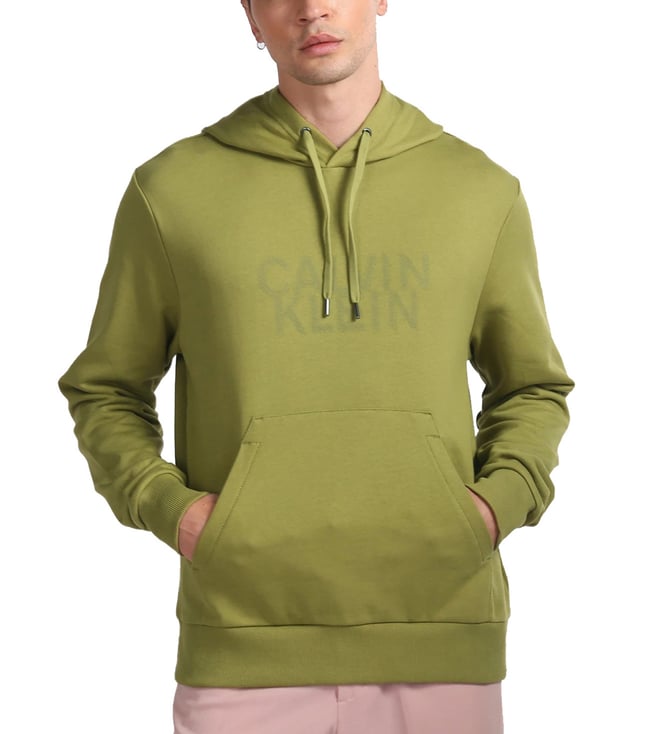 Calvin klein hoodie sales green