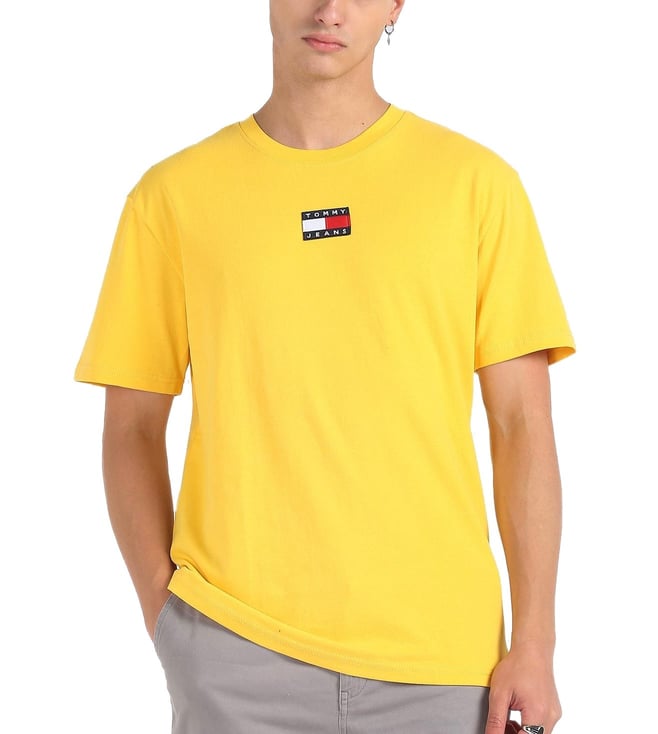 yellow tommy jeans shirt