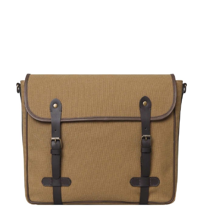 Olive Green / Brown Messenger Bag | Alban Bike Bags