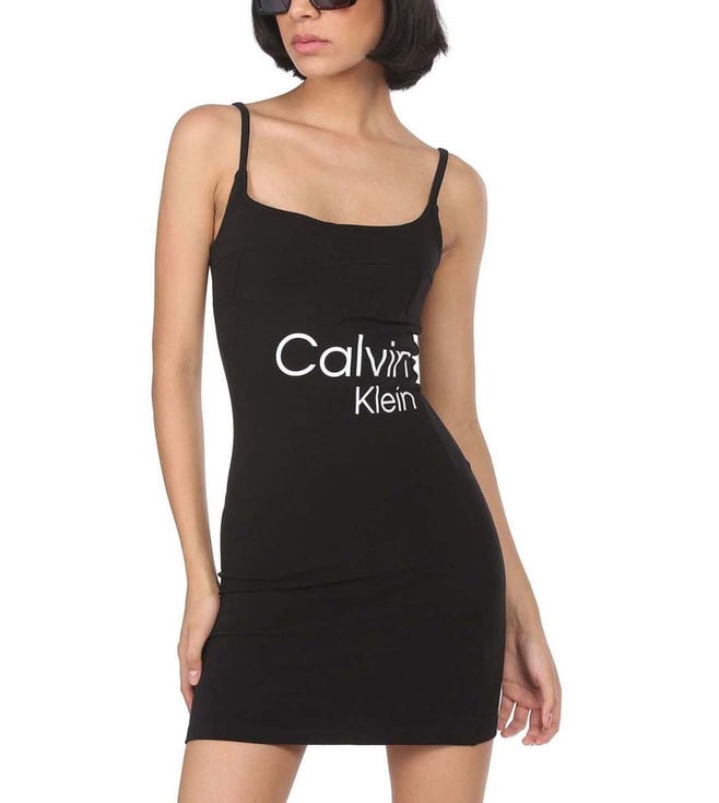 Calvin klein spaghetti strap clearance dress