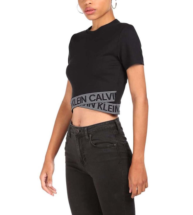 Calvin Klein crop top in black