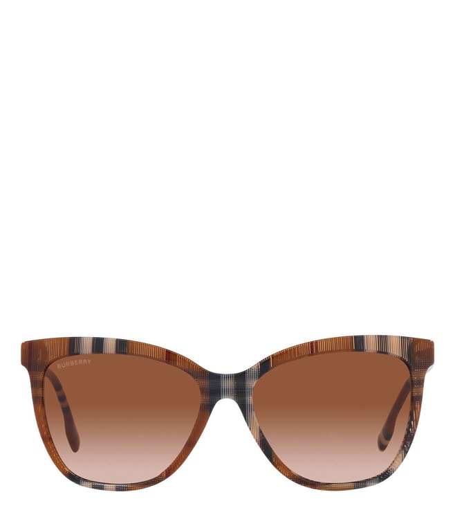 Buy Burberry Women's 0BE3084 Pale Gold/Polar Gradient Grey Sunglasses at  Amazon.in