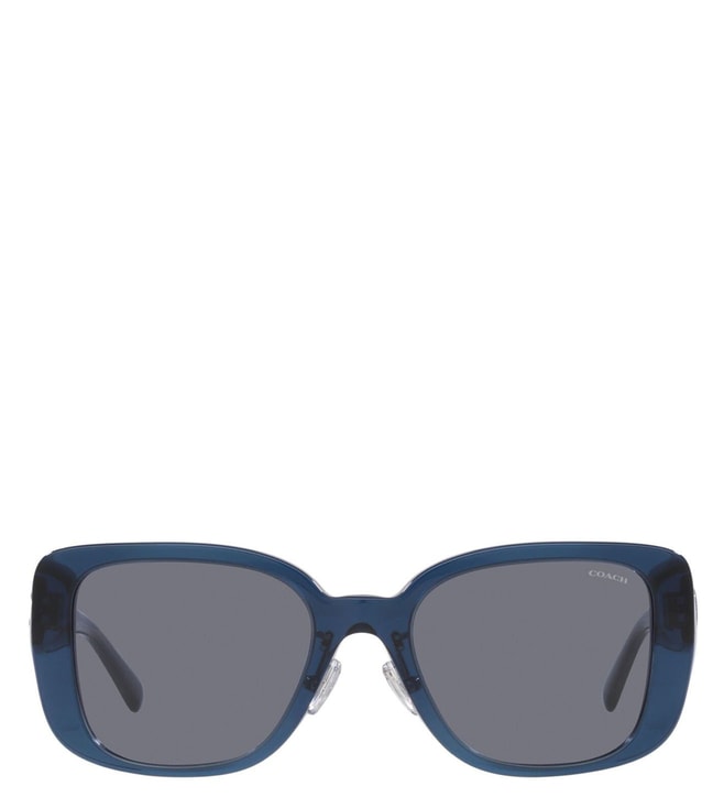 Coach 0HC835257148054 Blue CREATIVE CLASS UV Protection Square Sunglasses  for Women