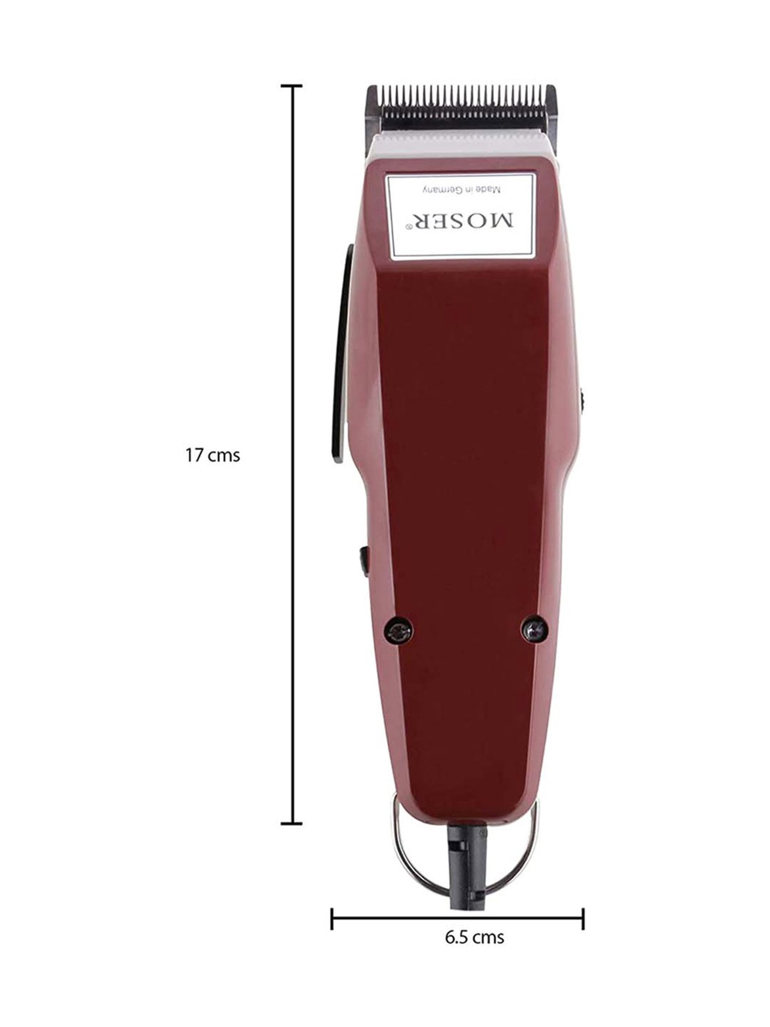 Moser 1400 Mini Hair Clipper Professional Barber Classic Corded Red