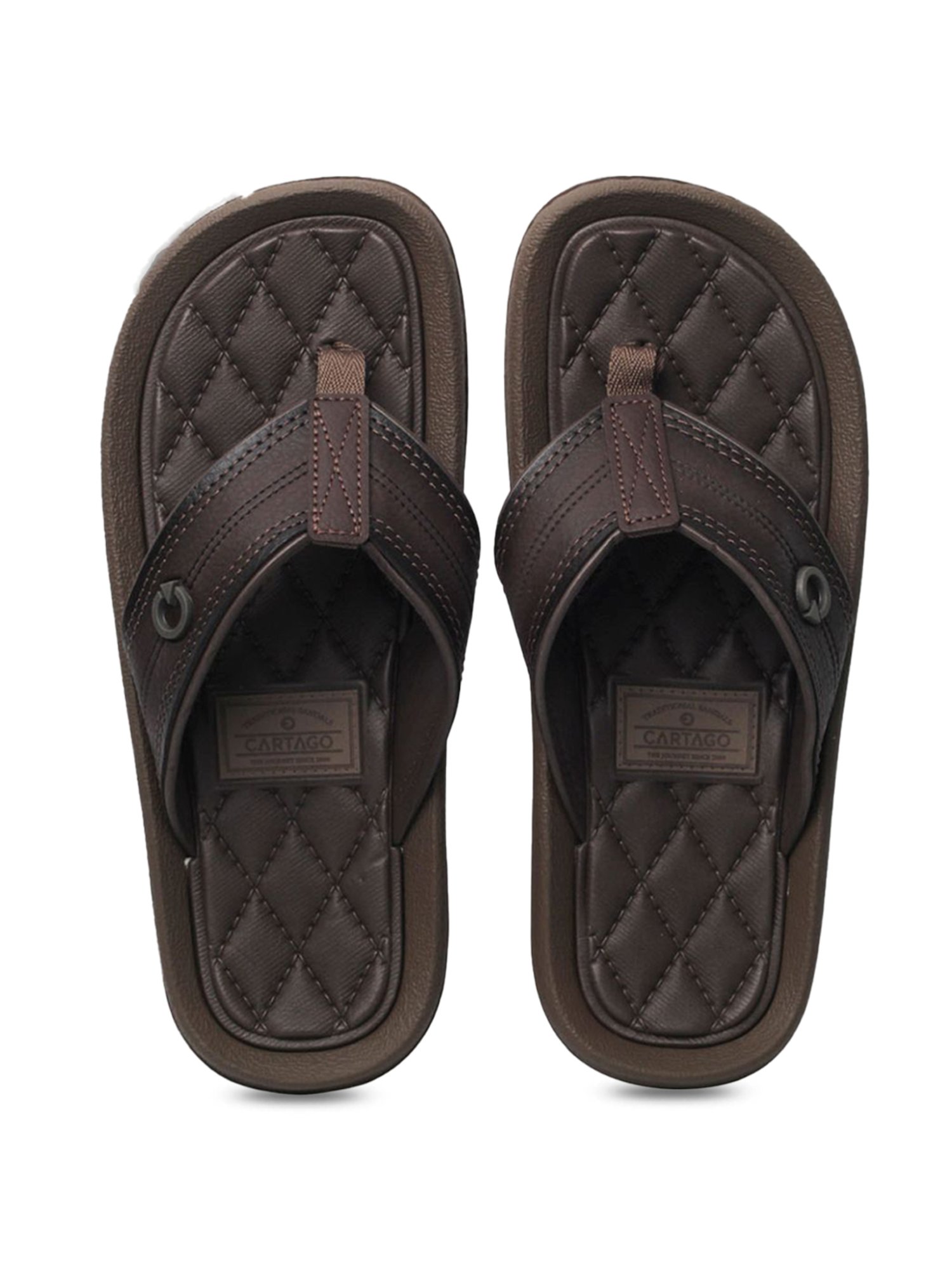 Buy Cartago Men s Fiji IV Dedo AD Dark Brown Flip Flops for Men at