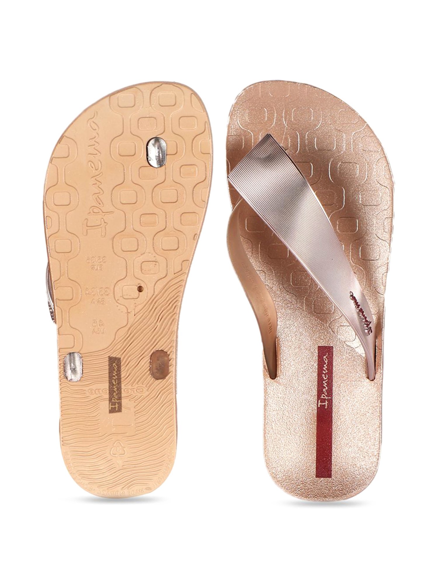 Ipanema flip store flops rose gold