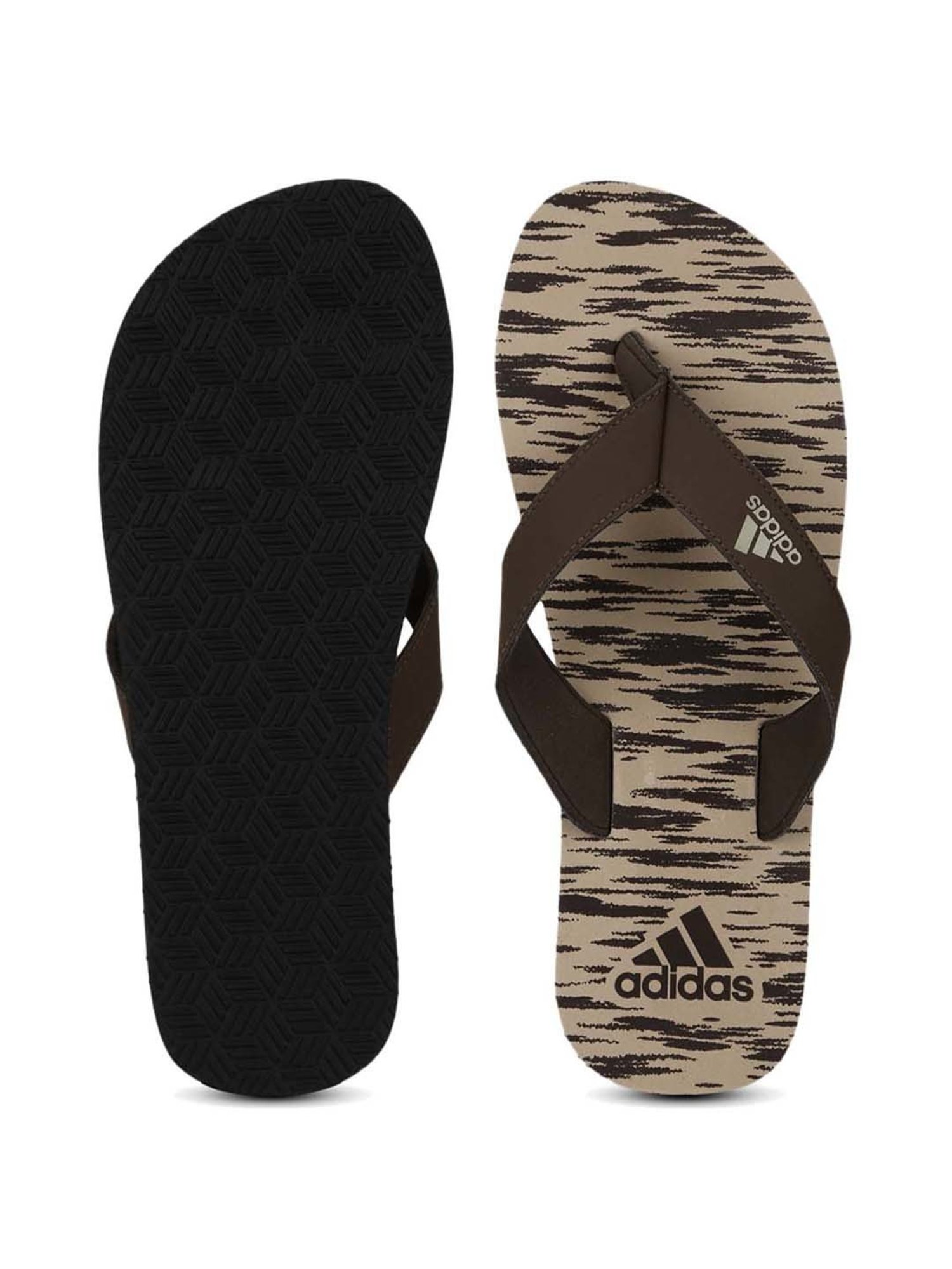 Adidas Men s EEZAY MAX OUT 2021 M Brown Beige Flip Flops