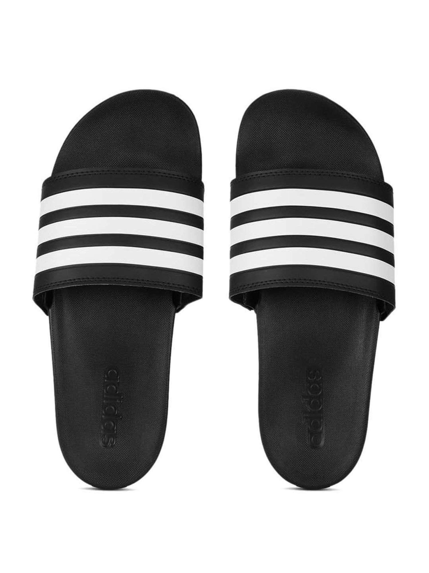 Buy adidas Men s ADILETTE COMFORT Unisex Black White Slides for