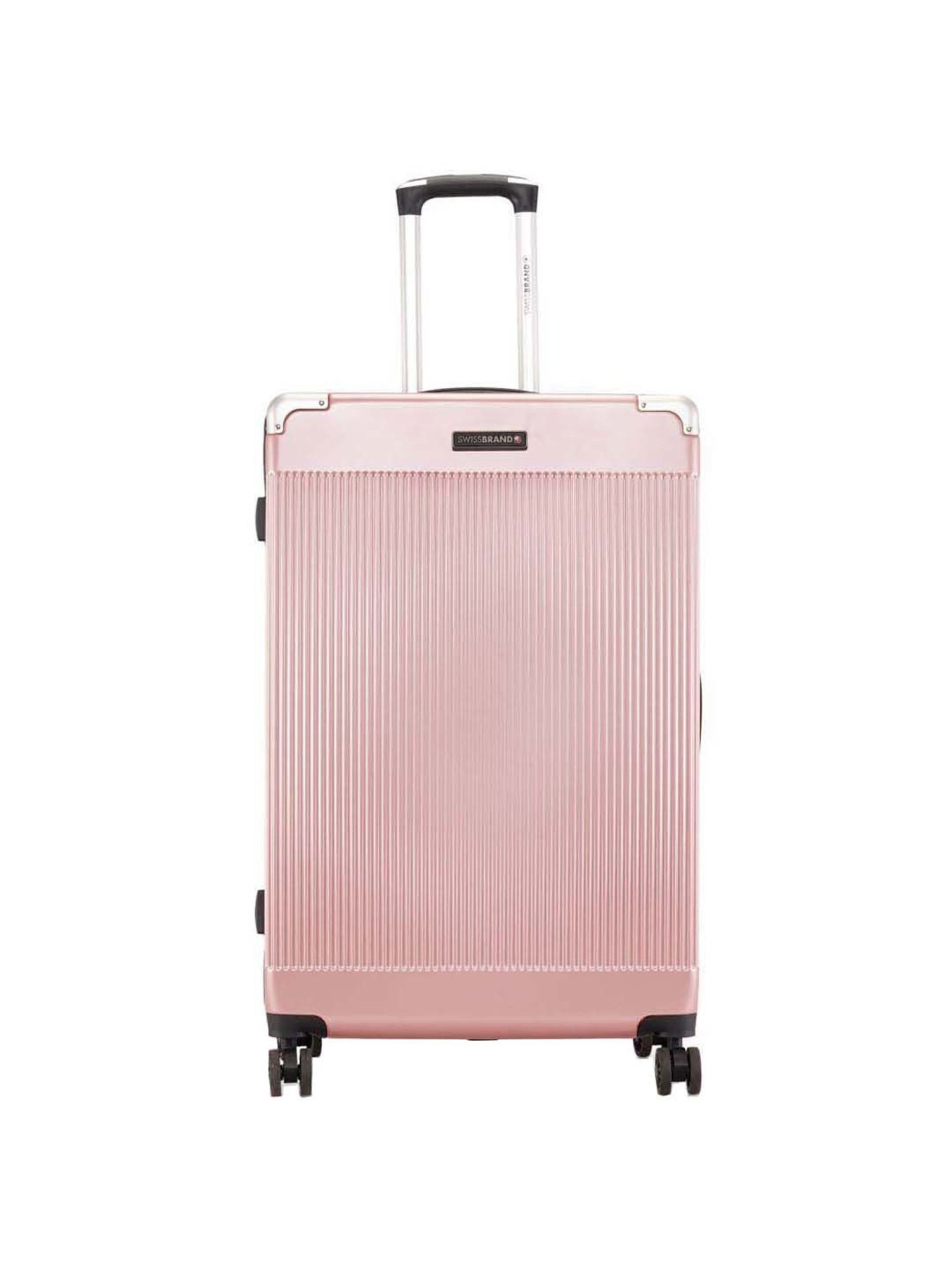 Buy Swiss Brand Geneve Rose Gold Synthetic Check-in Luggage