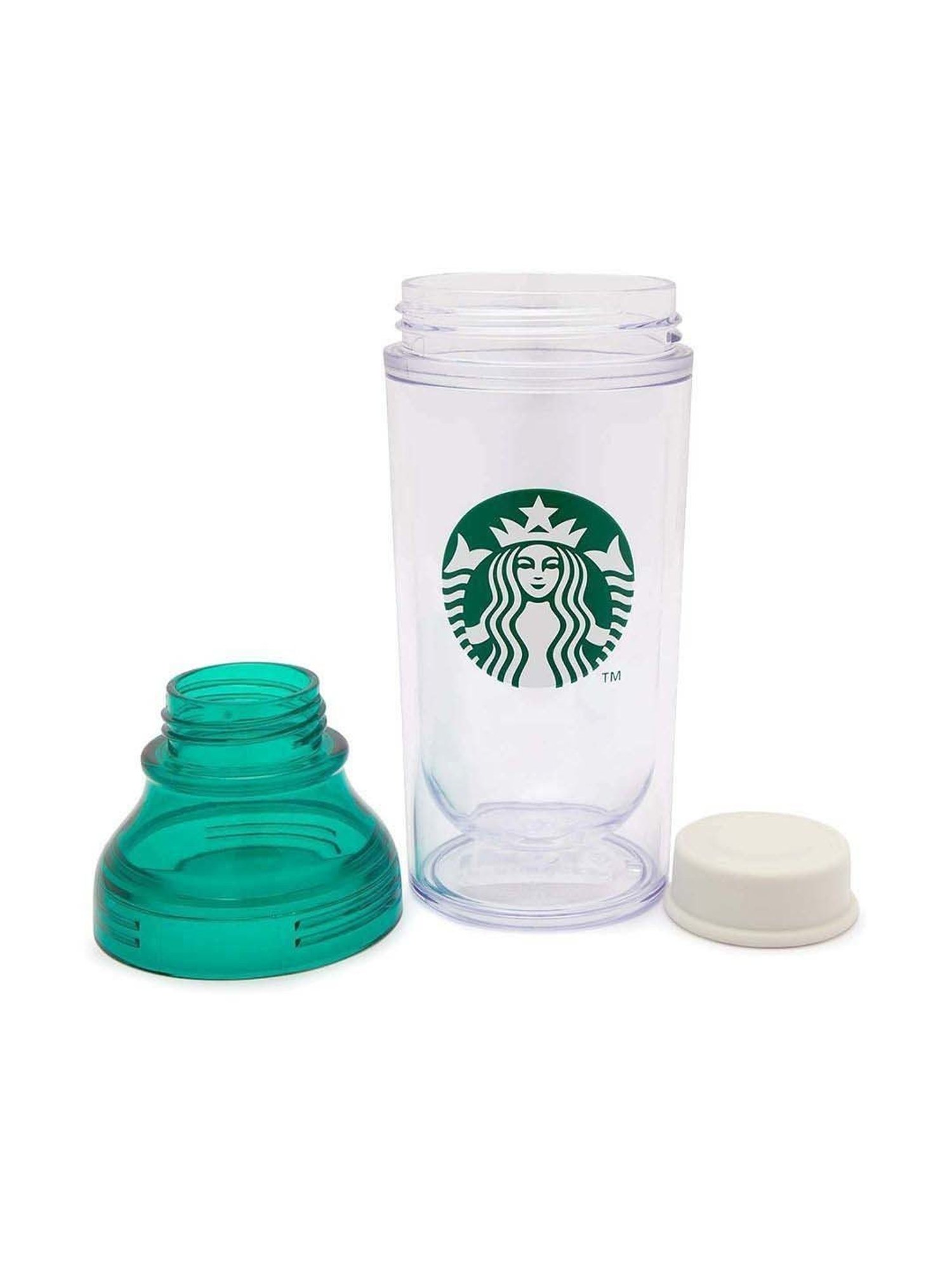 Green & White Shaker Bottle 443 ml Starbucks Coffee
