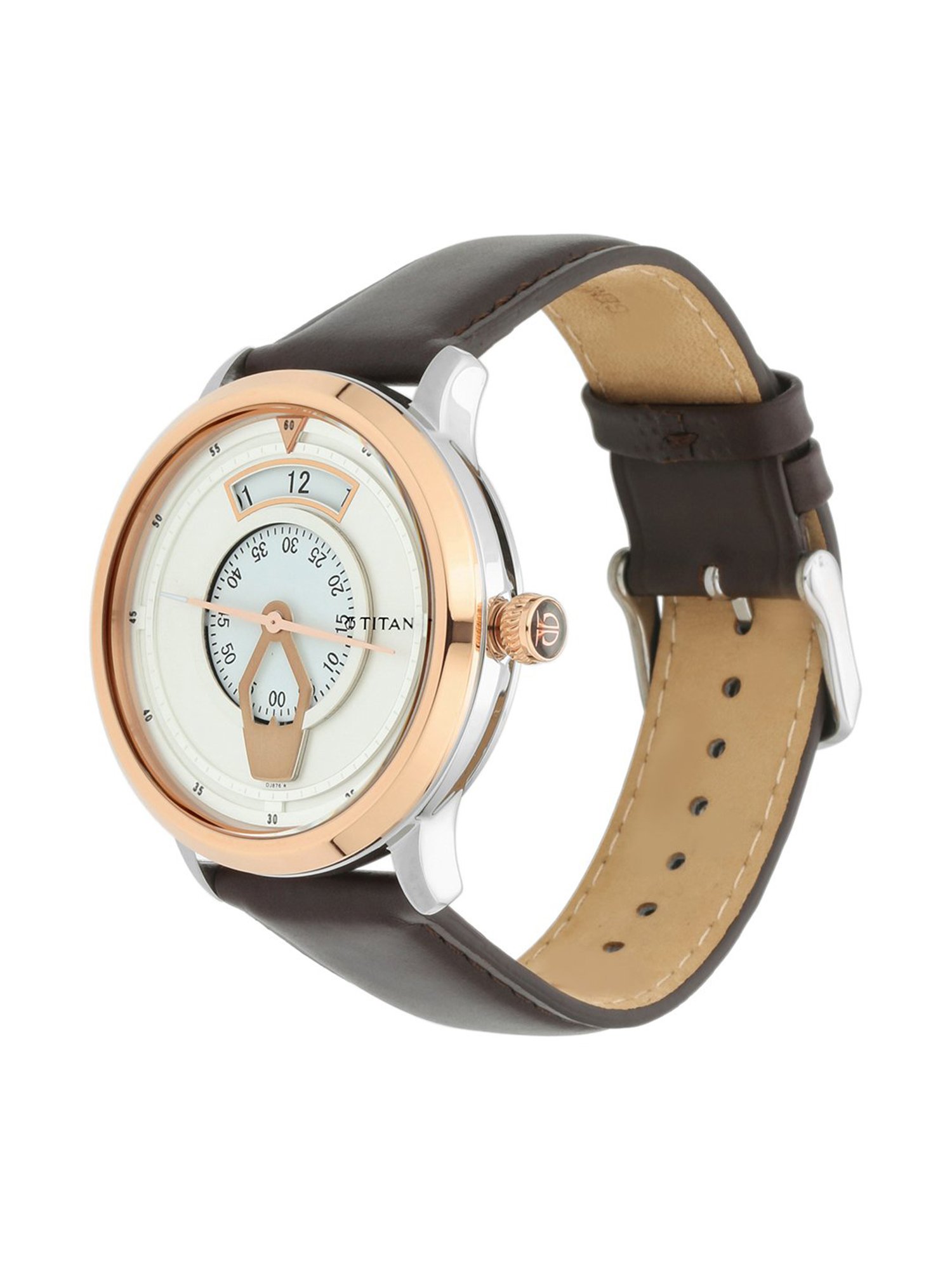Titan Analog Watch For Men -NR1830KL01 White Dial, Genuine Leather, Green  Strap : Amazon.in: Fashion