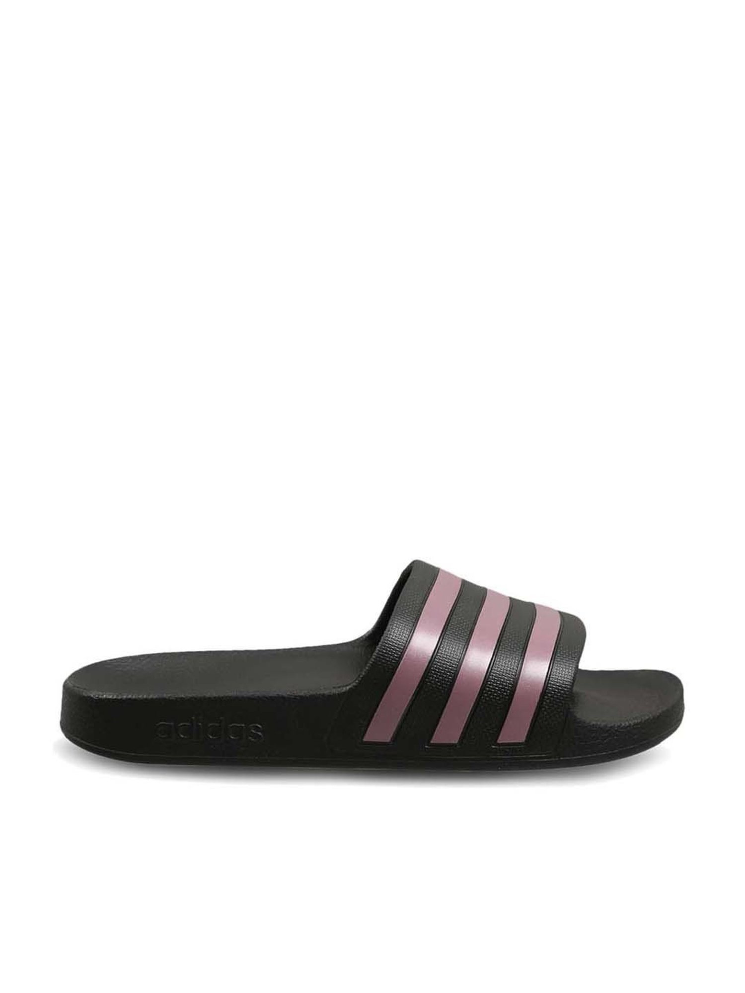 Buy Adidas Women s ADILETTE AQUA Black Slides for Women at Best