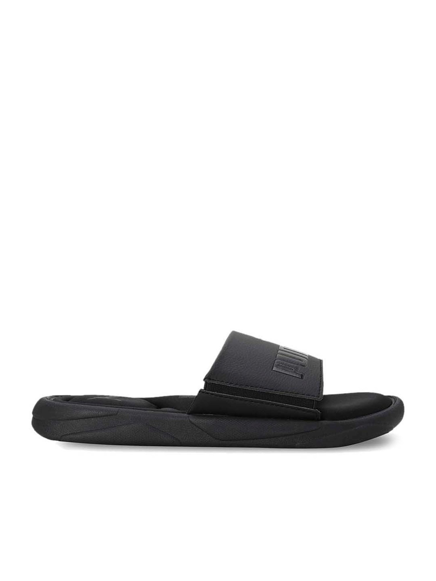 Buy Puma Men s Royalcat Memory Foam Black Slides for Men at Best