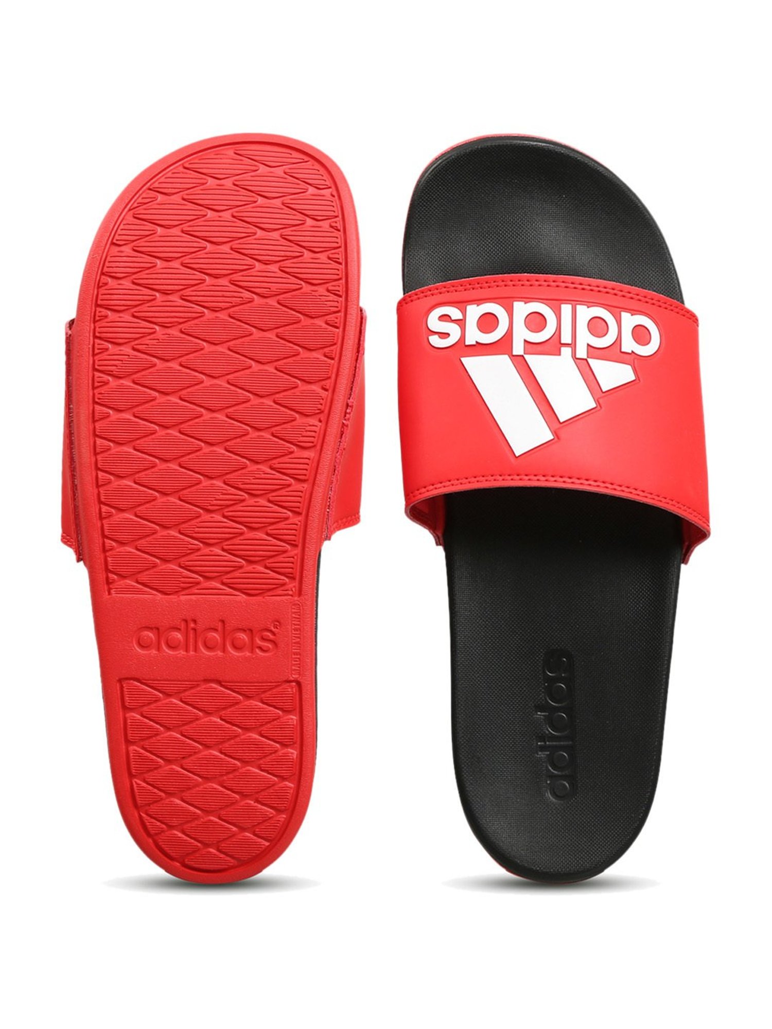 Buy Adidas Men s ADILETTE COMFORT Red Slides for Men at Best