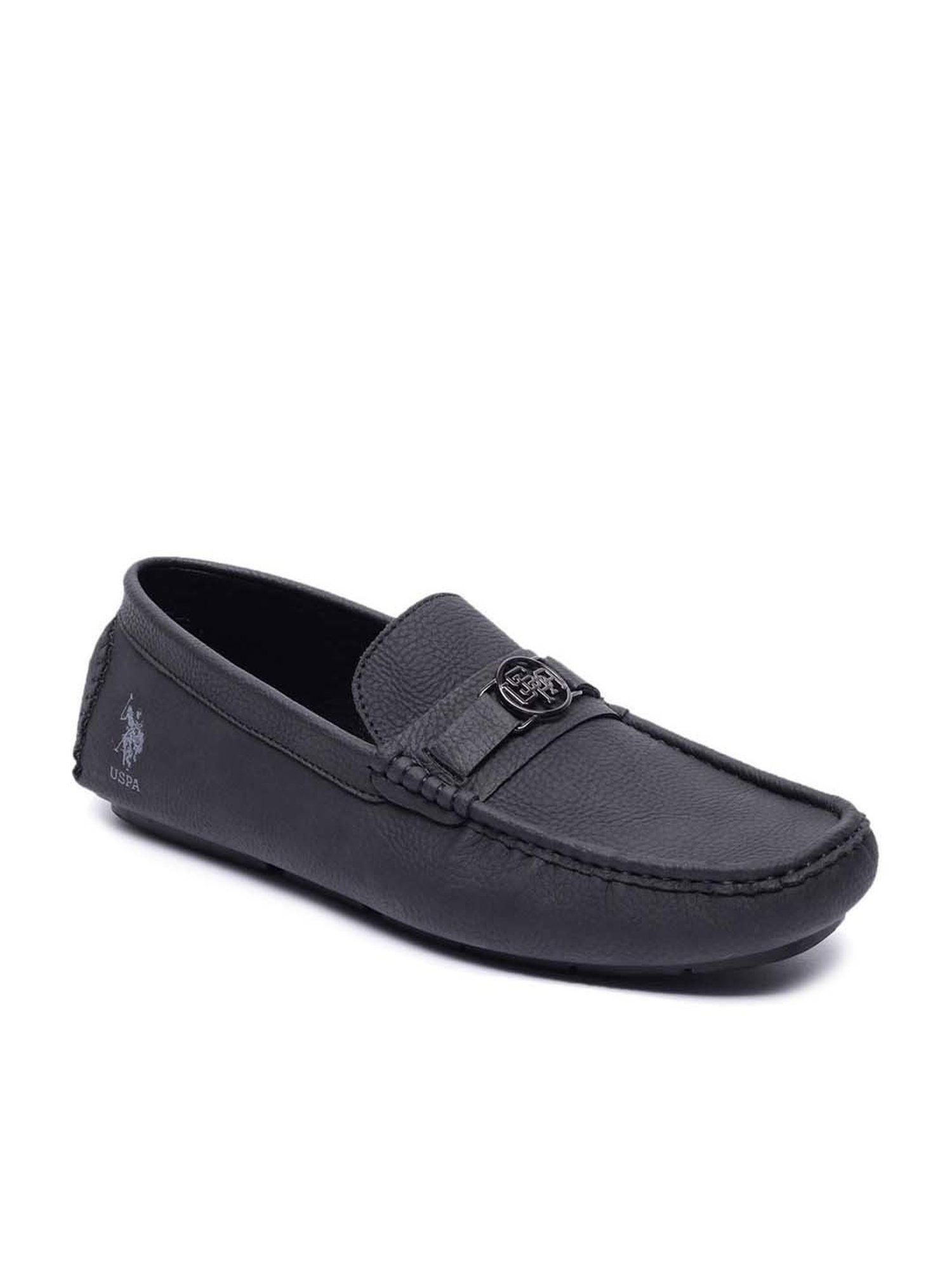 Black shop polo loafers