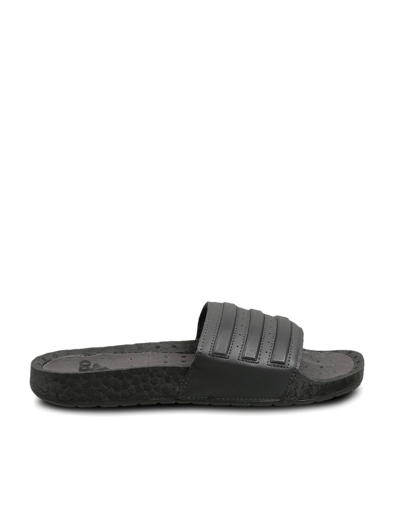 Adidas adilette best sale boost slides black