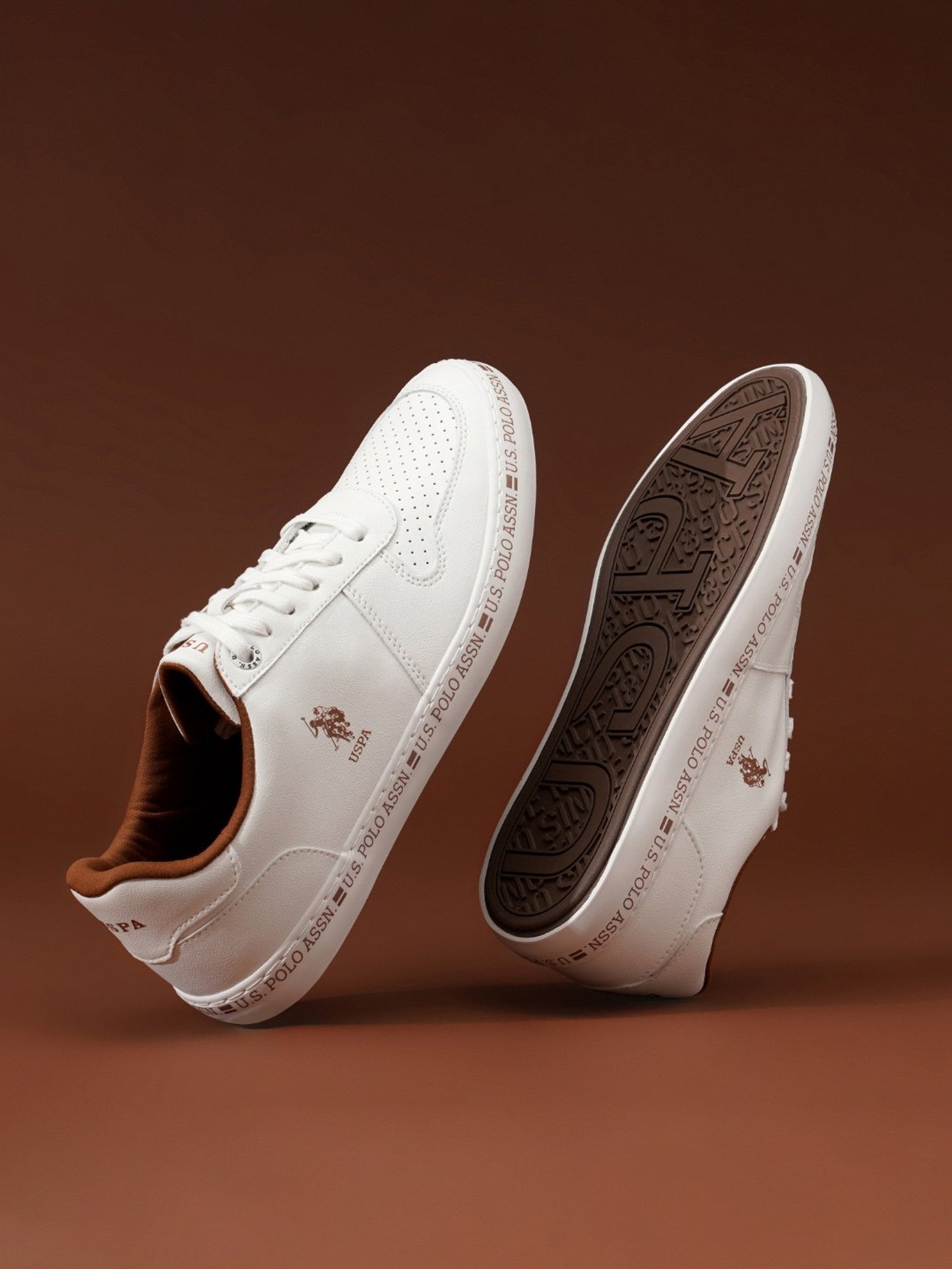 Us polo outlet brown sneakers