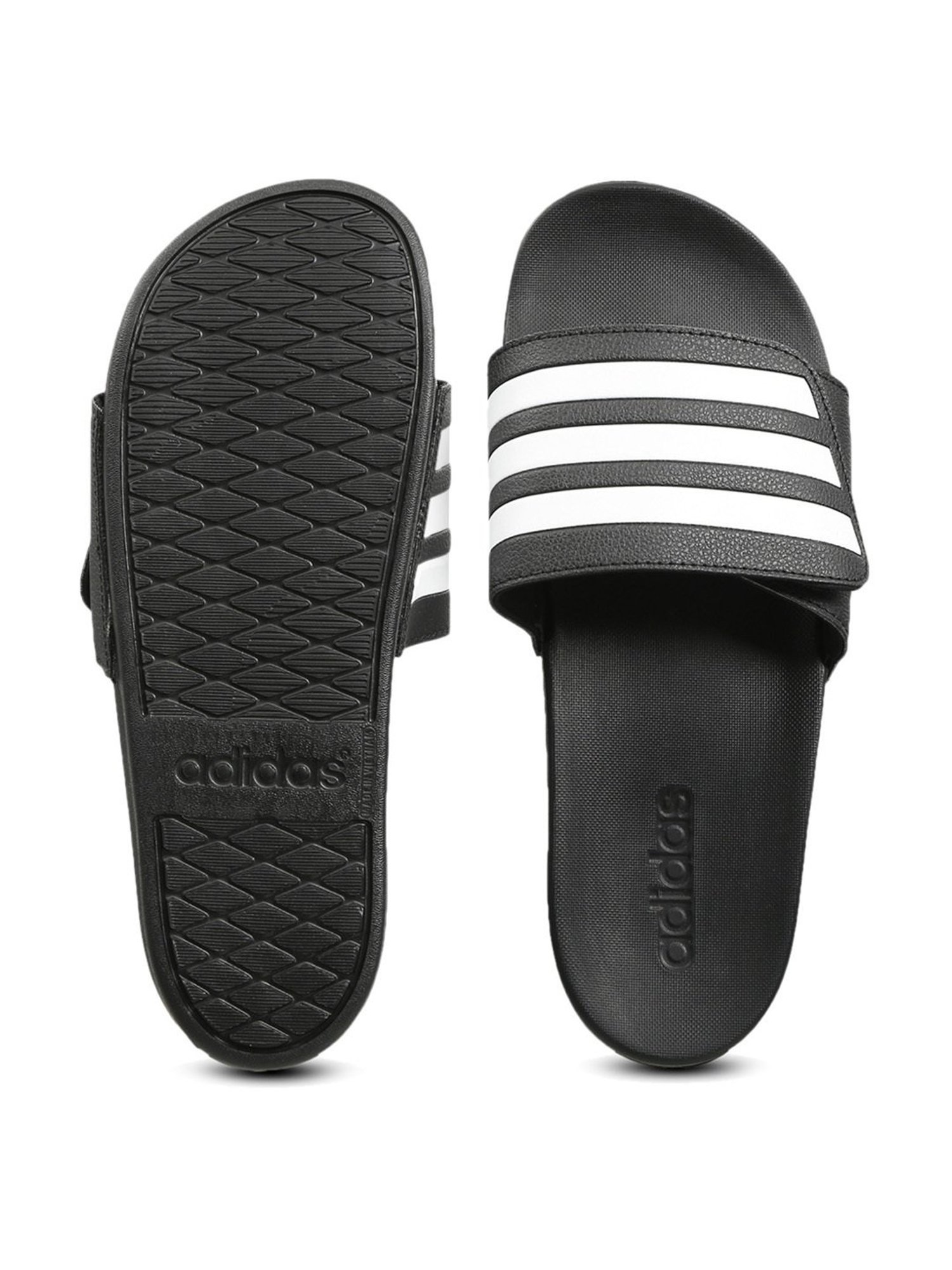 All black best sale adidas adilette slides