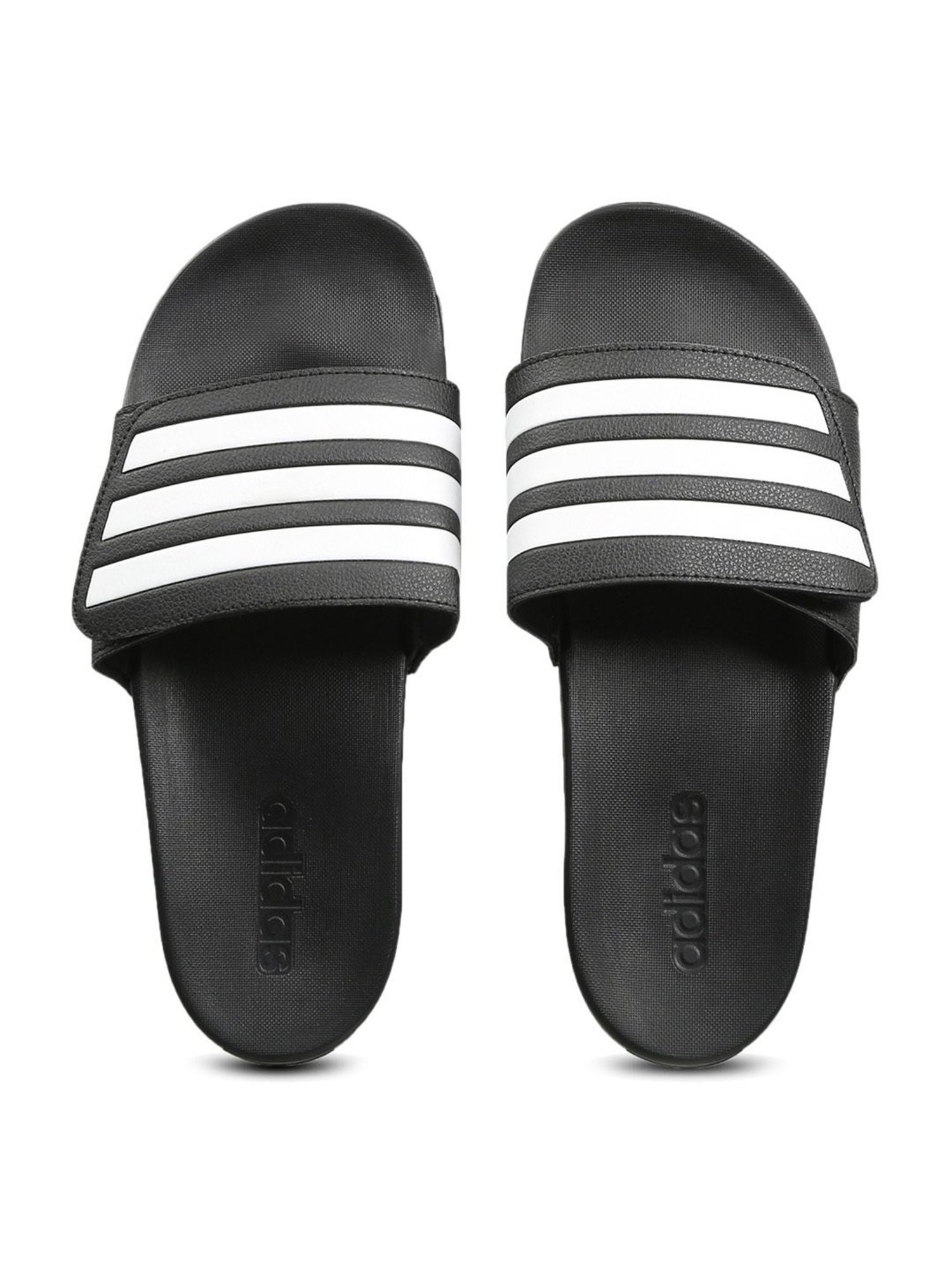 Buy Adidas Men s ADILETTE COMFORT ADJ Black Slides for Men at Best