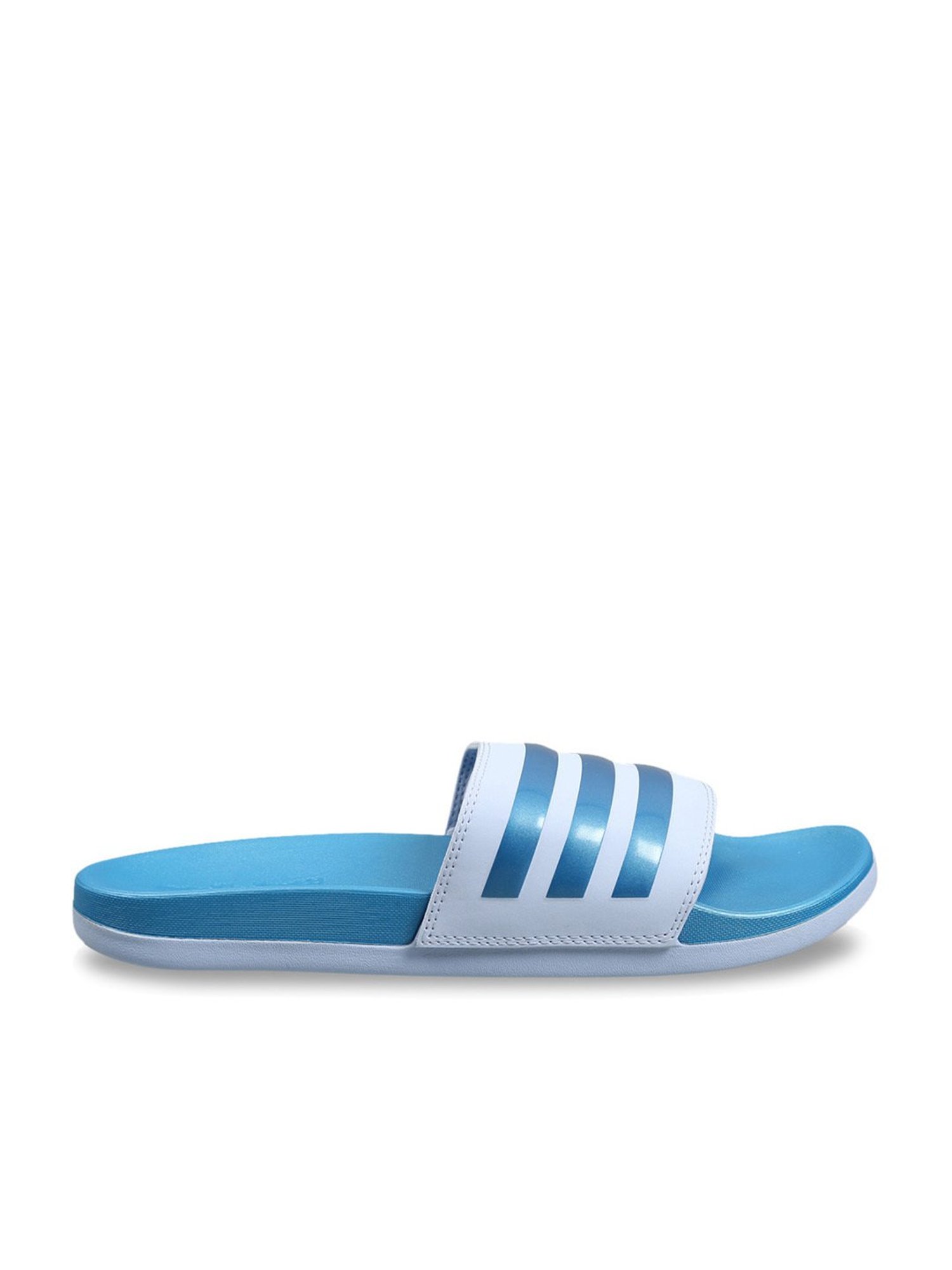 Light blue outlet adidas slides womens