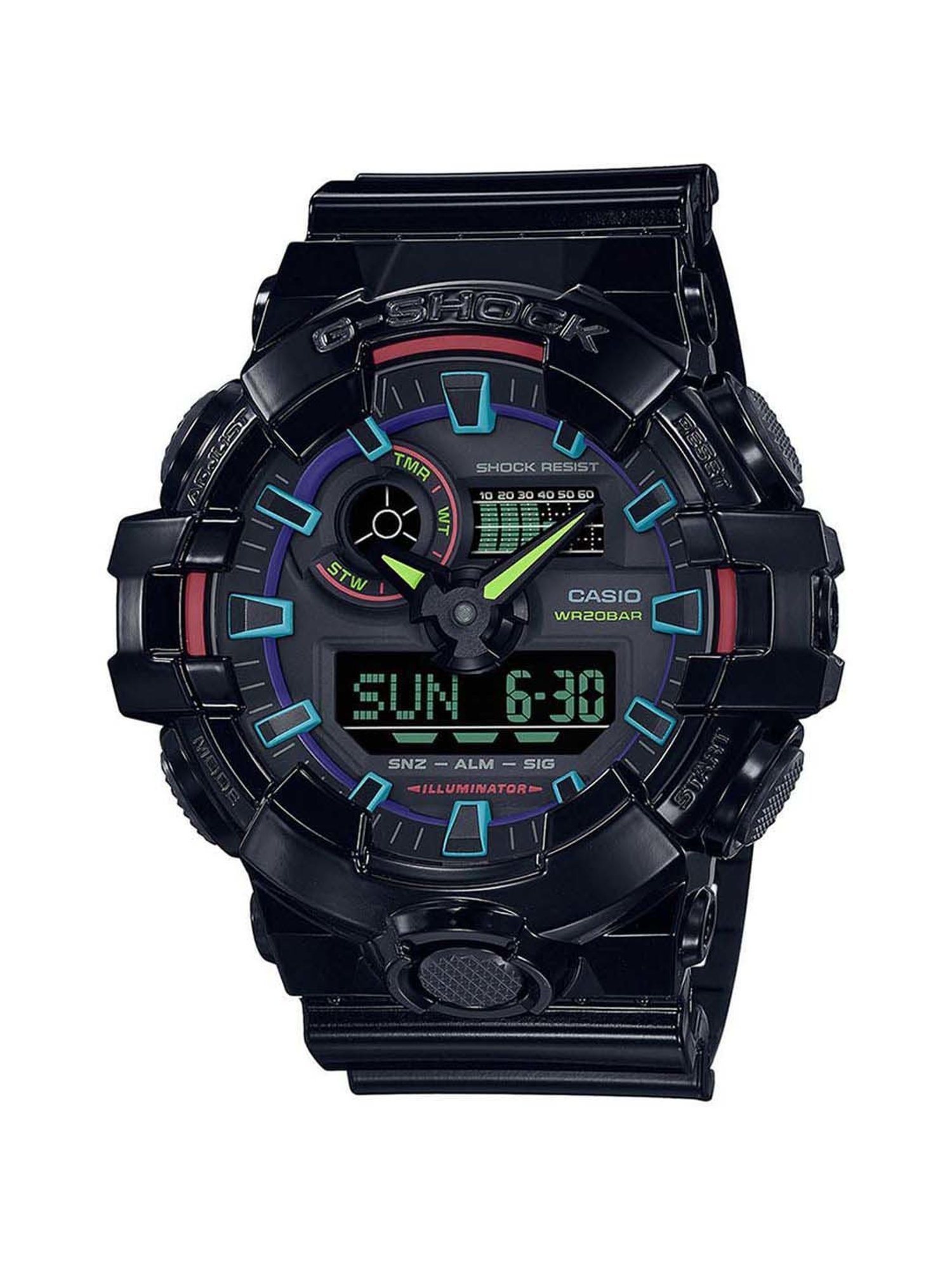 Buy Casio GA-700RGB-1ADR G-Shock Analog-Digital Watch for Men at