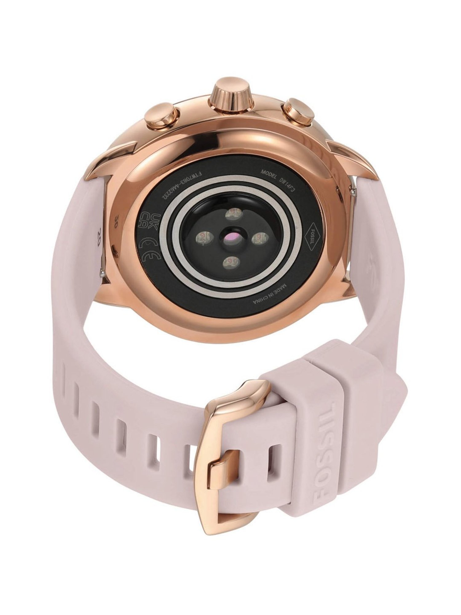 Gen 6 Wellness Edition Hybrid Smartwatch Blush Silicone - FTW7083 - Fossil