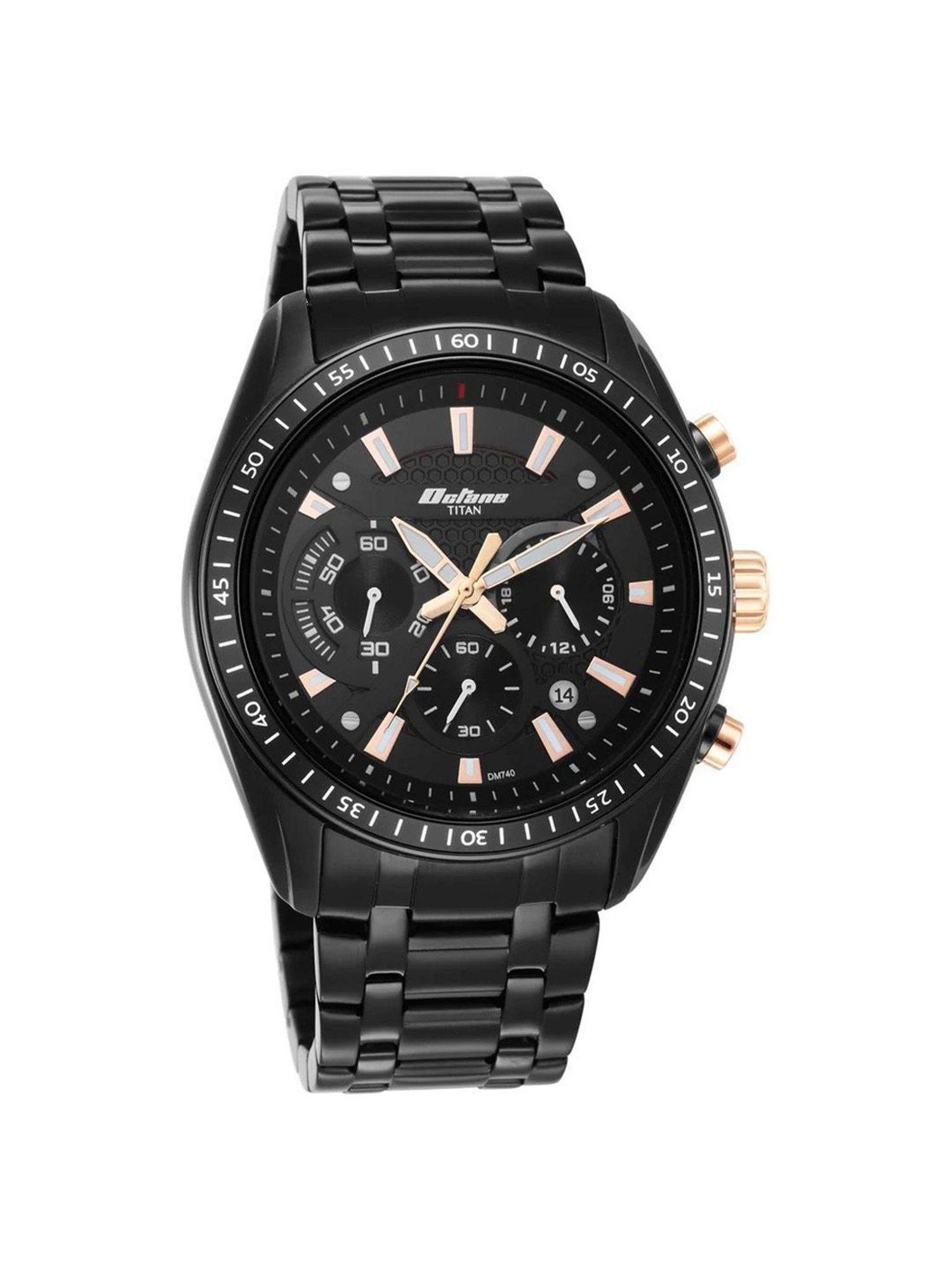 Titan full black discount watch