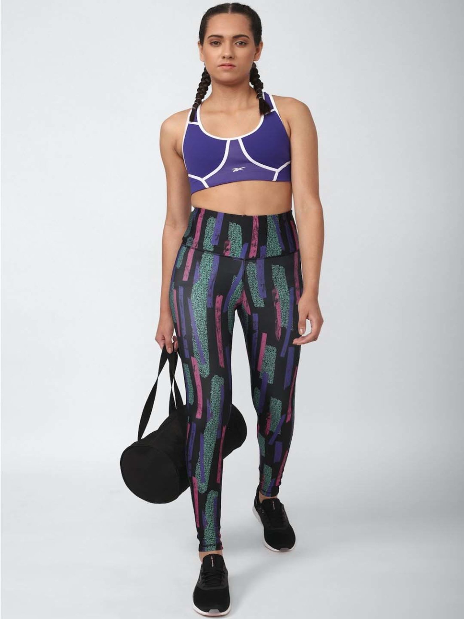 Reebok Multicolored Printed Sports Tights