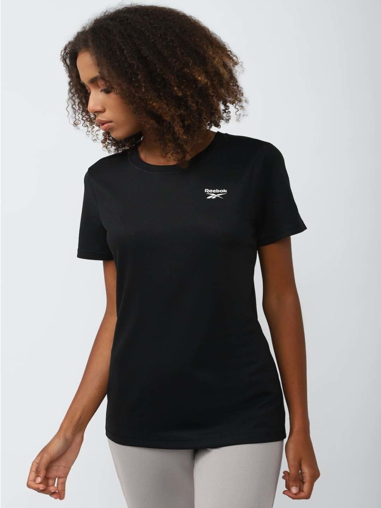 Reebok Black Slim Fit T-Shirt