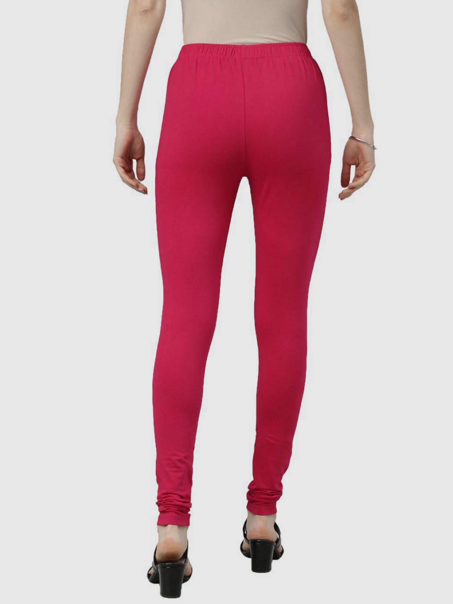 Buy JCSS Cream Cotton Leggings for Women Online @ Tata CLiQ