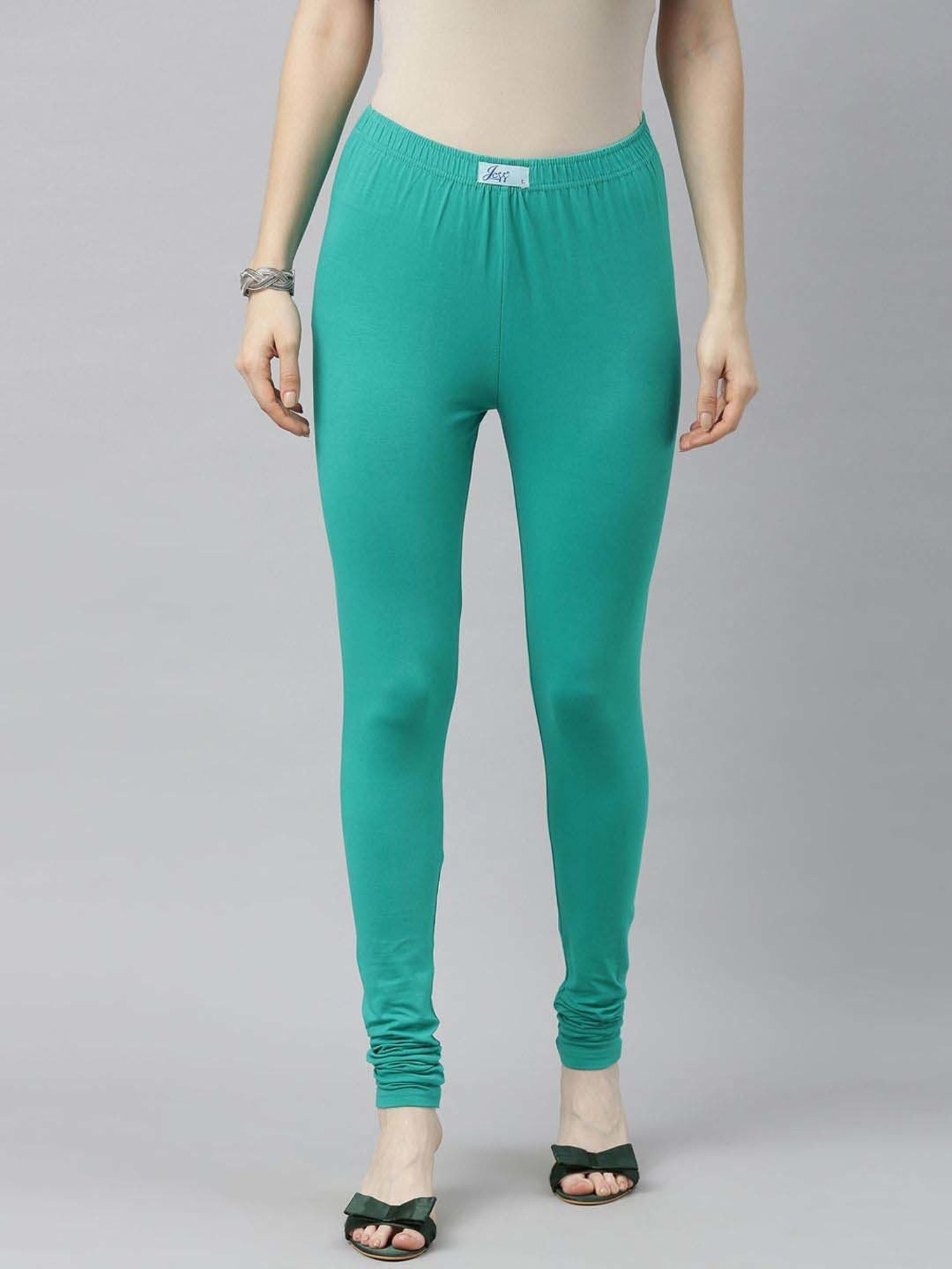 Buy INDIAN FLOWER Women Lycra Churidar legging Turquoise color Online at  Low Prices in India - Paytmmall.com
