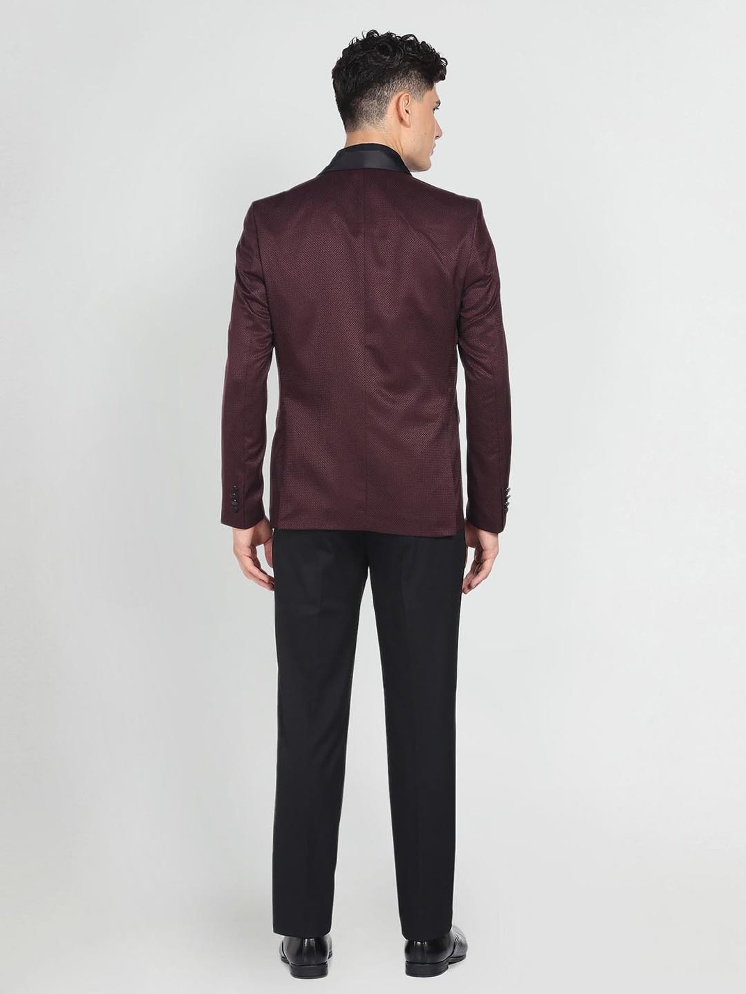 Arrow Men's Polyester Blend Self Design Formal Business Suit Pants Set  (ARACSU5628_Dark Blue_40) : Amazon.in: Fashion