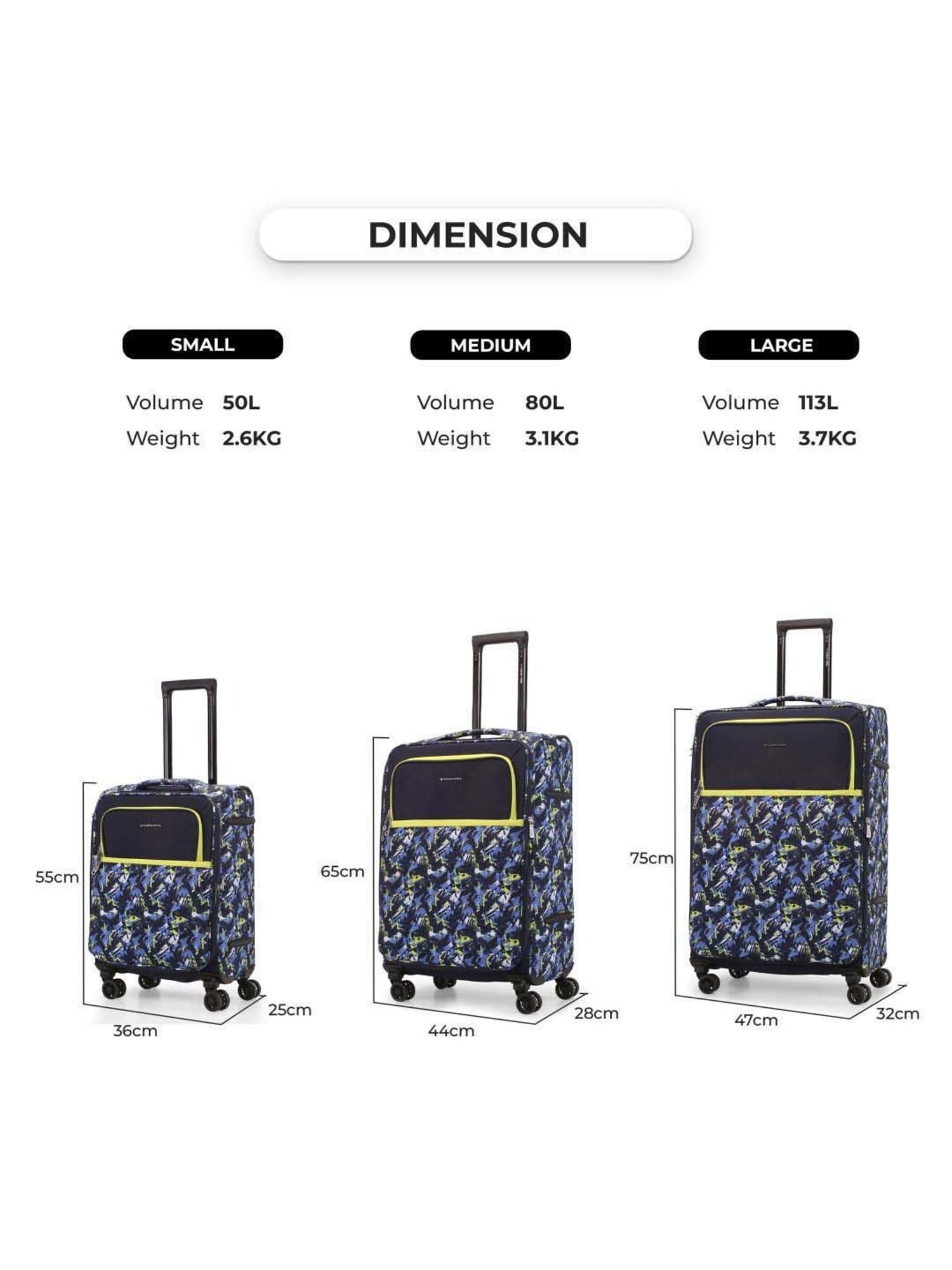 FUL Heritage Classic Soft-Sided 3 Piece Soft sided Luggage Set 