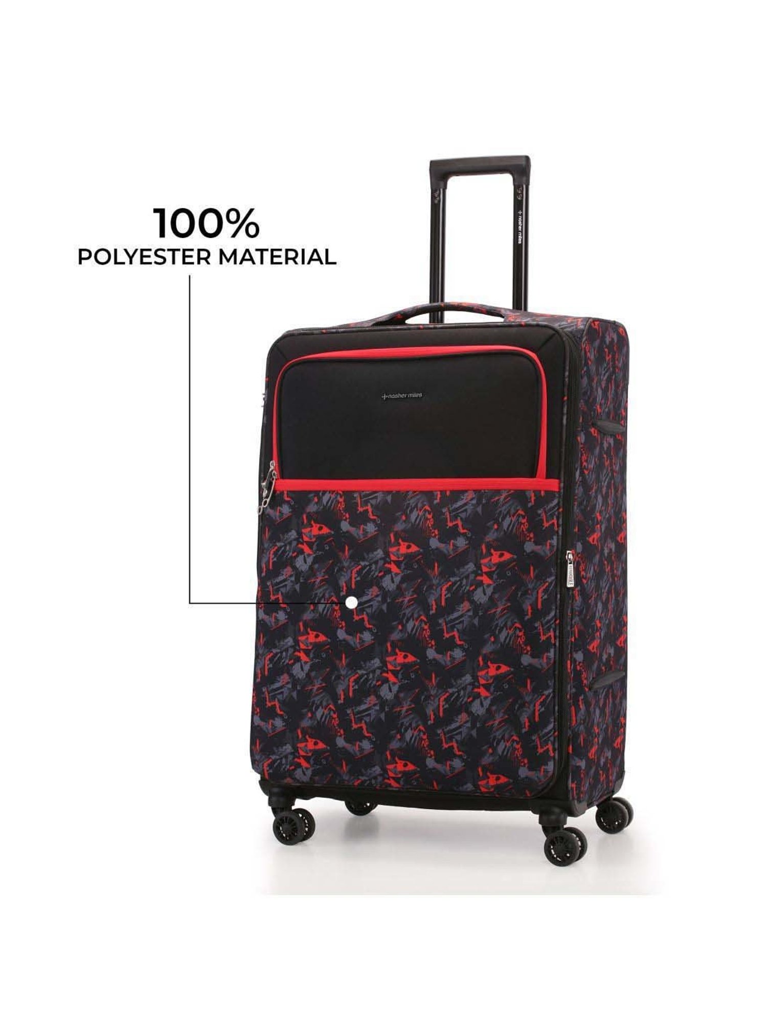 CARRIALL Luggage and Travel Bag : Buy CARRIALL Notch Set Of 2 Polycarbonate  N Blue Trolley Bags (55Cm, 75Cm) With 8 Wheels Online | Nykaa Fashion
