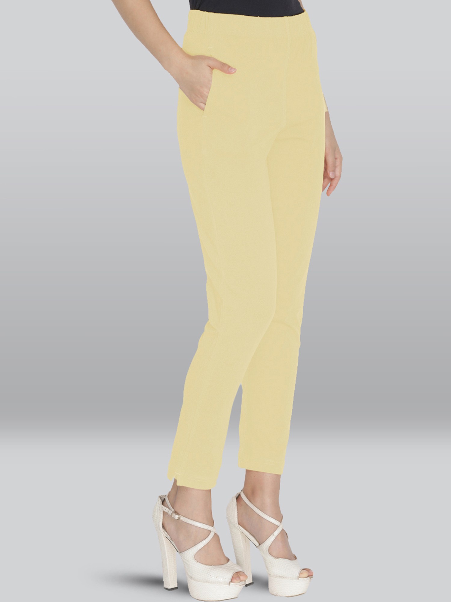 Women's High-rise Slim Fit Ankle Pants - A New Day™ Cream 26 : Target