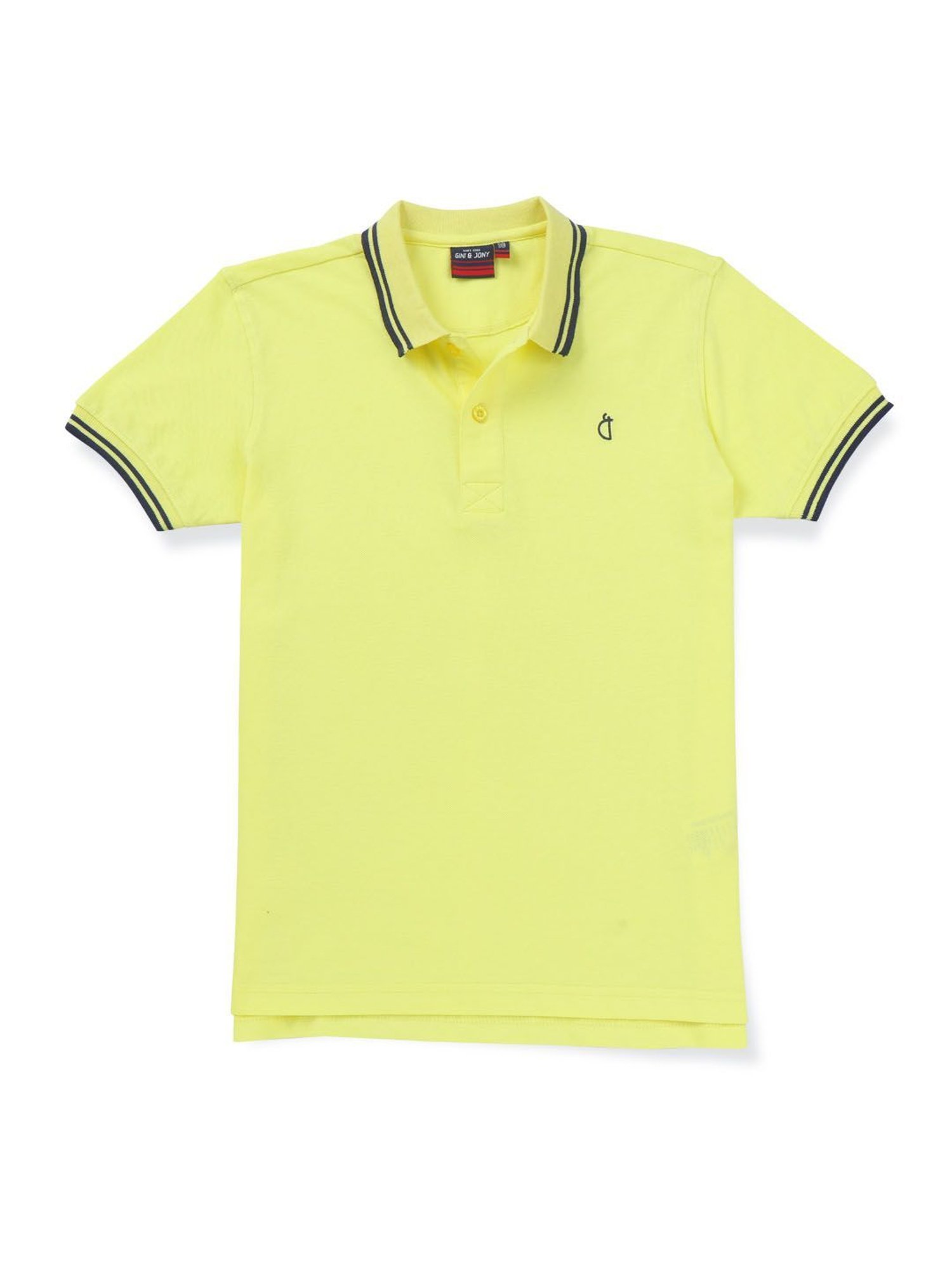 plain yellow polo shirt