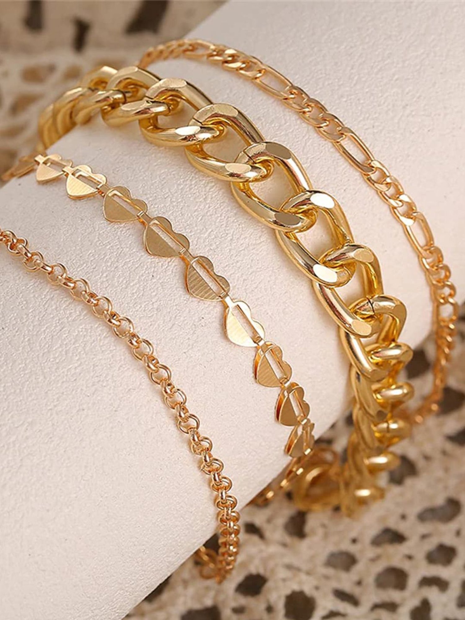 Glitter Luxury Style Silver Color Simple Chain Bracelet - Temu