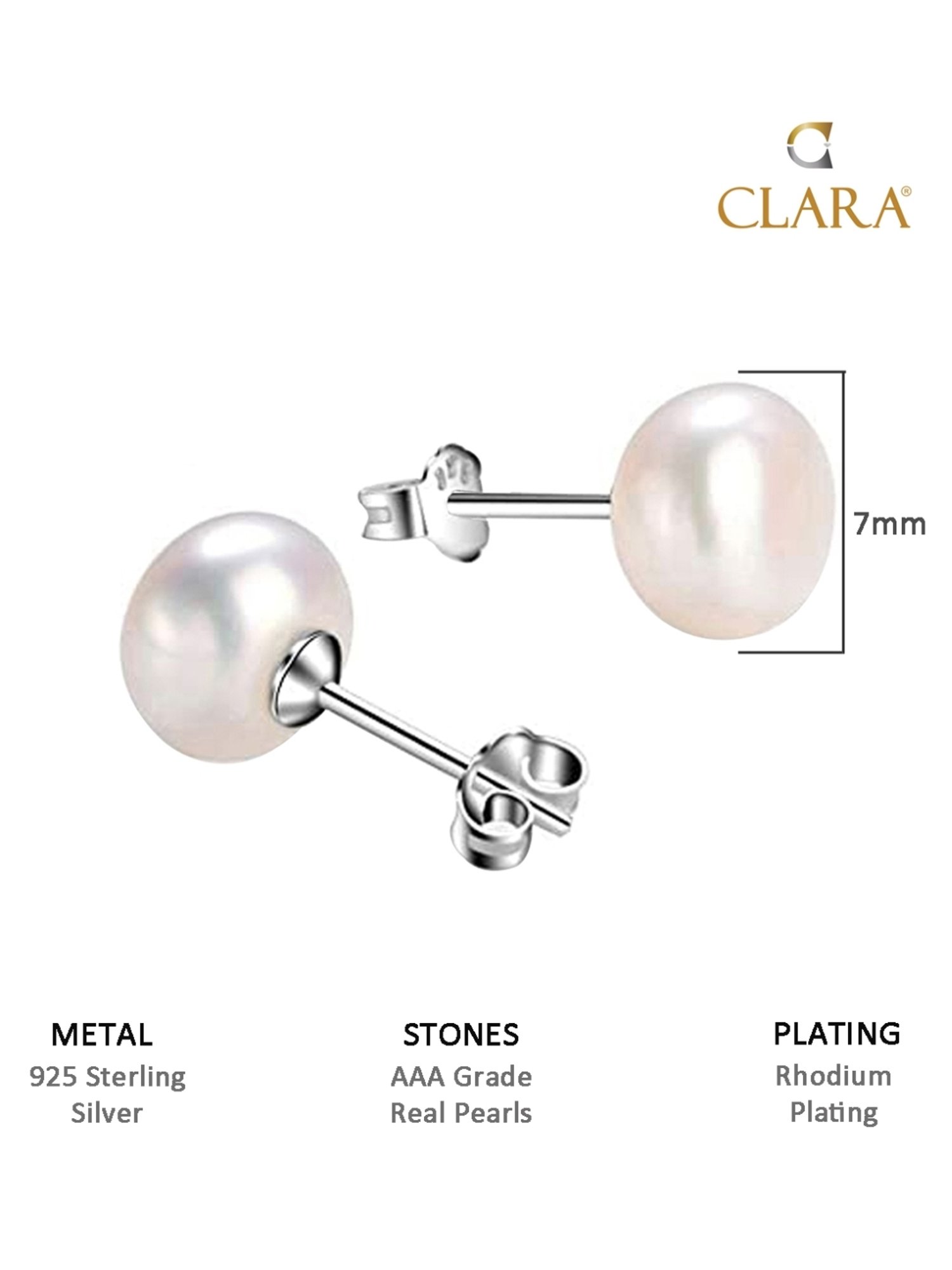 Amazon.com: Pearl Earrings 10-11mm Button Freshwater Cultured Pearls 925  Sterling Silver Stud Earrings- VIKI LYNN: Clothing, Shoes & Jewelry