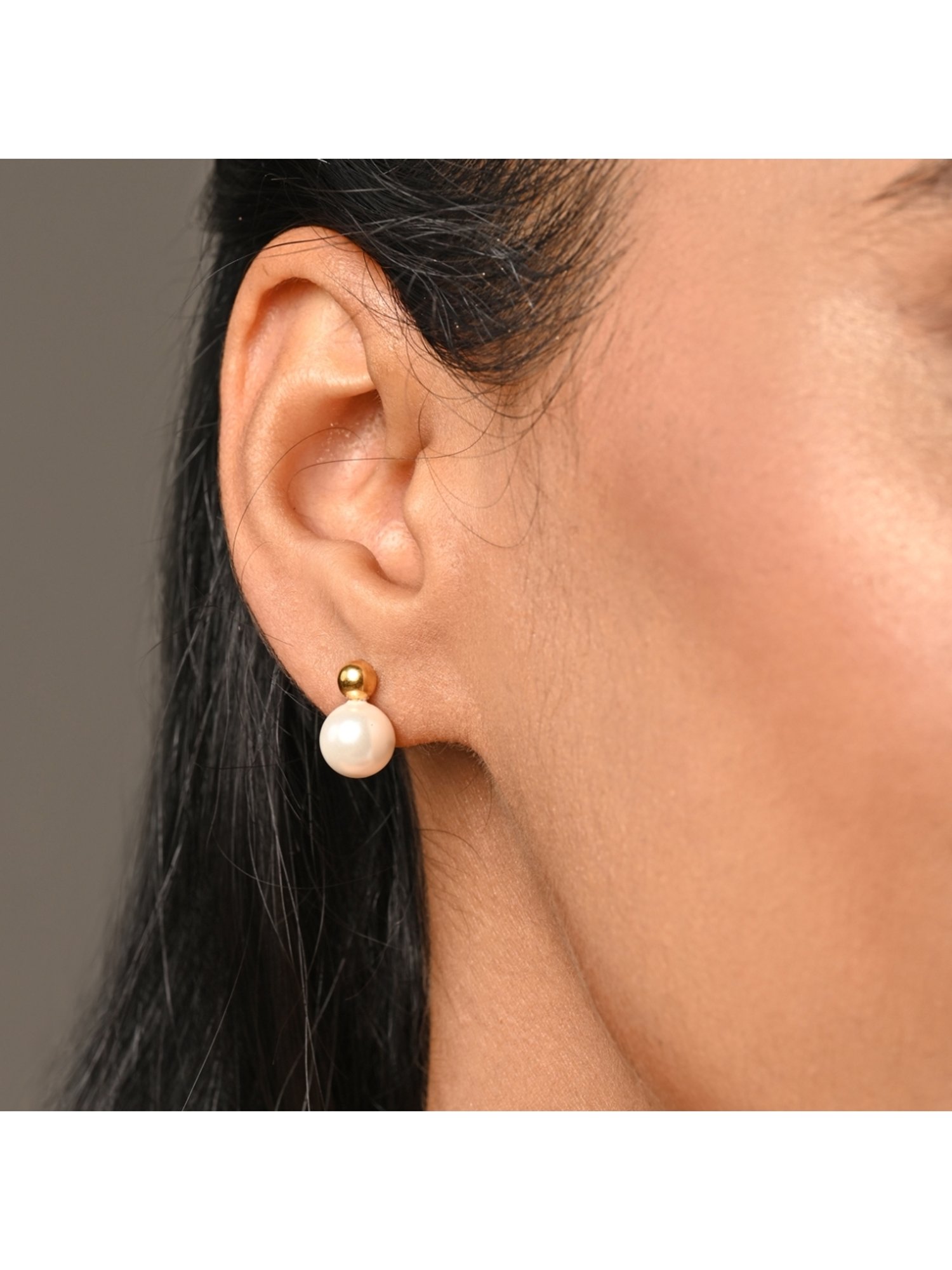 Oversize pearl studs-30mm – Phuljhadi