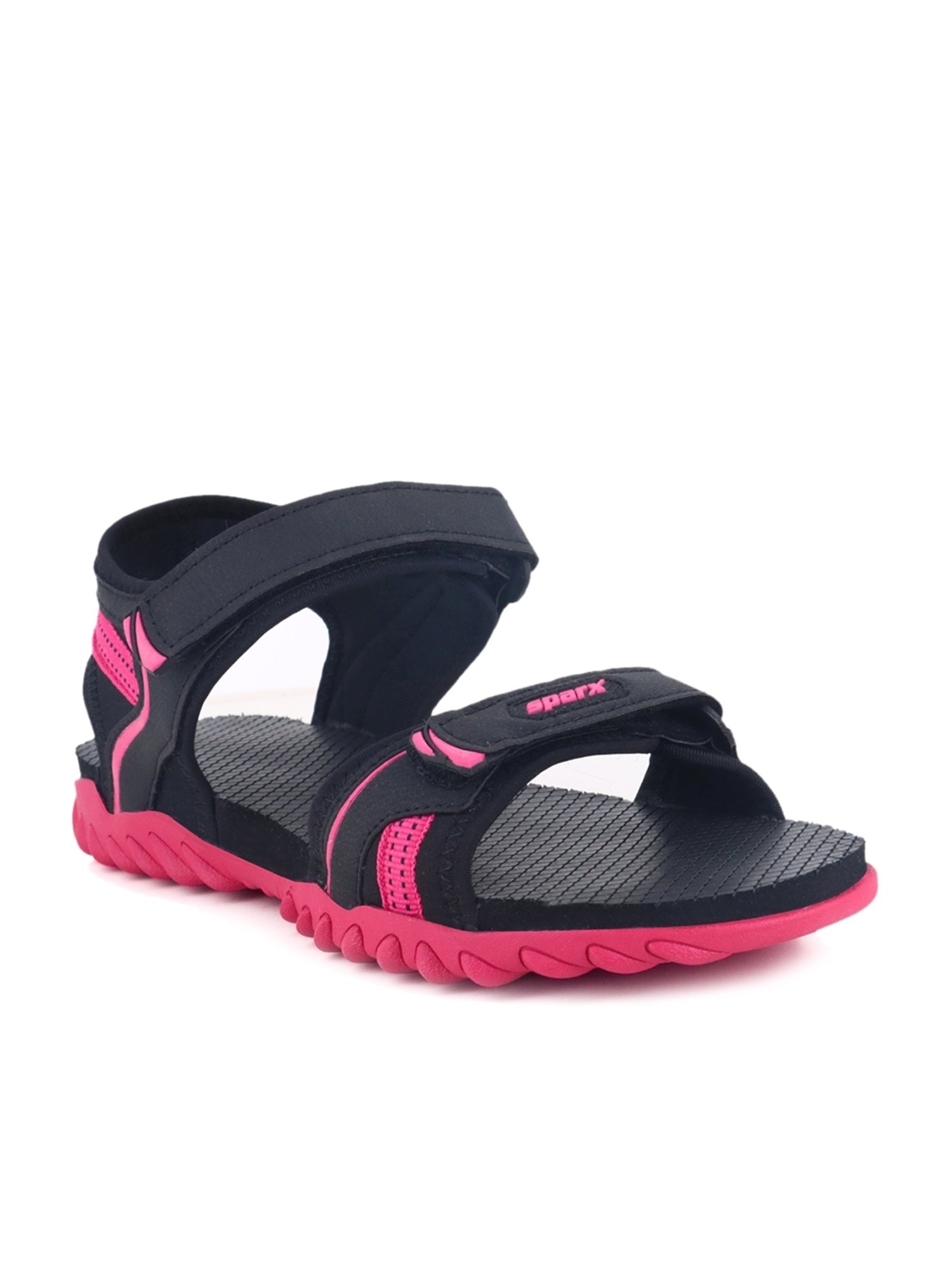 Sparx Women SS-536 Black Fuchsia Floater Sandals : Amazon.in: Shoes &  Handbags