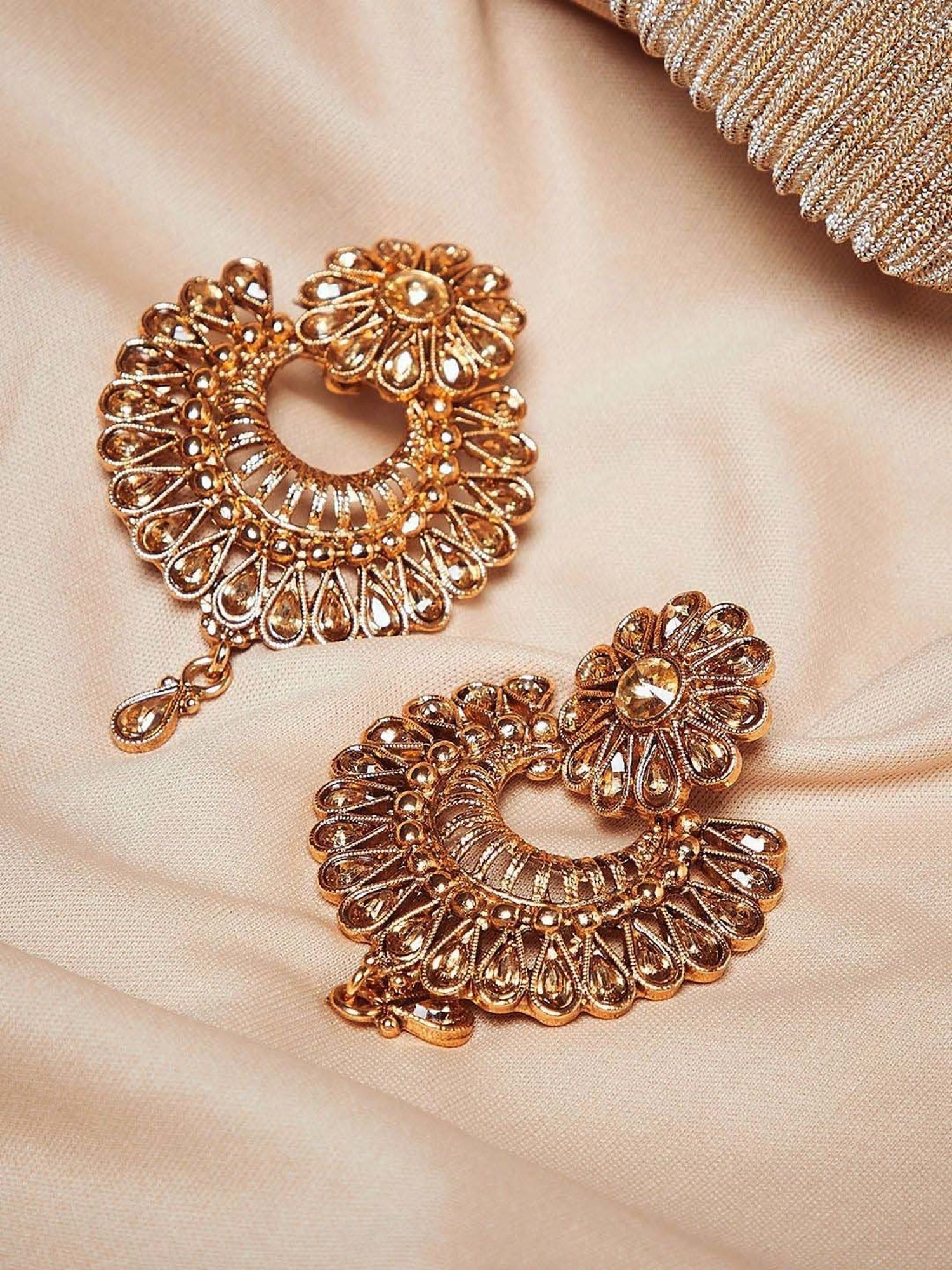Kord Store artificial Chand Bali Earrings Jewellery Set for Wedding Je   shopblaze