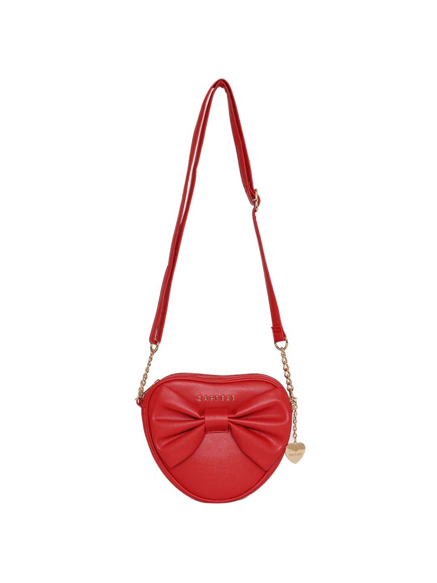 Buy Caprese Cooper Red Solid Small Sling Handbag Online At Best